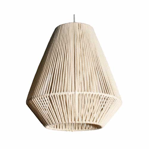 Colgante 1 luz de cuerdas 30 x 33 cm Marga natural